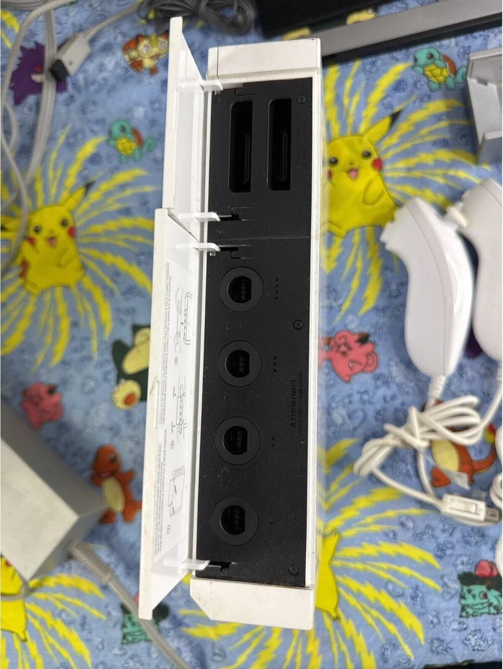 Nintendo Wii Console Bundle GameCube Compatible 2 Controllers Tested USA